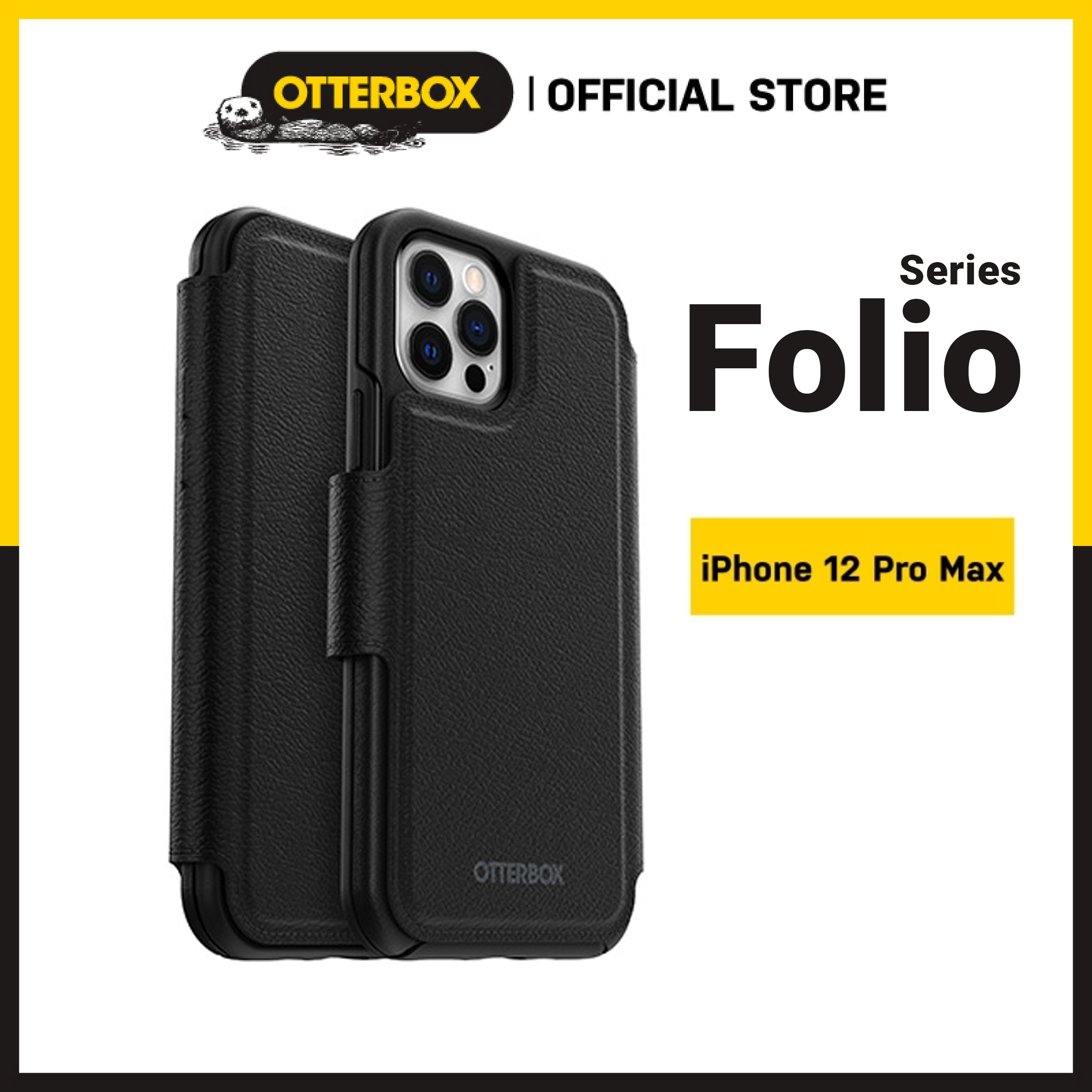 Ốp Lưng da iPhone 12 Pro Max Otterbox Folio Series | MagSafe - Hàng Chính hãng PGI