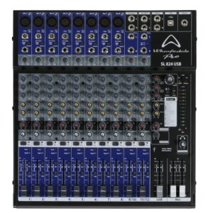 Mixer Wharfedale Pro SL824USB (12 cổng tín hiệu vào)