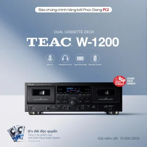 Đầu đọc CD TEAC W-1200-B - Hàng Chính Hãng PGI